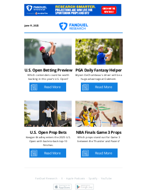 FanDuel - Will Jon Rahm win his second U.S. Open?