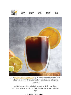 BLK & Bold Specialty Beverages - Citrus x Coffee: A Refreshing Sip for the Summer☕🍊