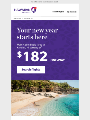 Hawaiian Airlines - Find great fares for 2025