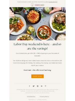 BistroMD - Healthy meals, no grill required.
