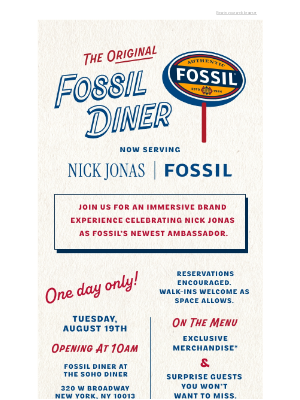 Fossil - The Fossil Diner ✨ Opens Tomorrow ✨