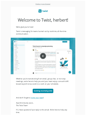 Twist - Welcome to Twist, herbert!