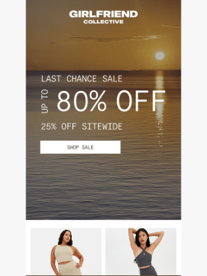 Girlfriend Collective - 80% OFF: THE LAST CHANCE SALE