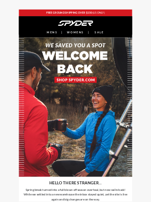 Spyder Active Sports - We. Are. Back.