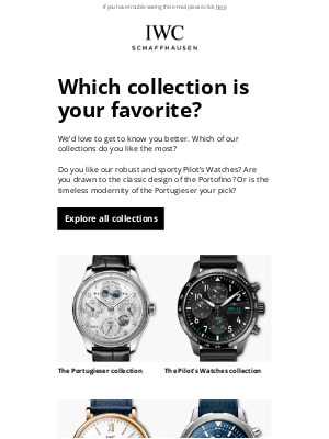 IWC Schaffhausen - Which collection best matches your style?