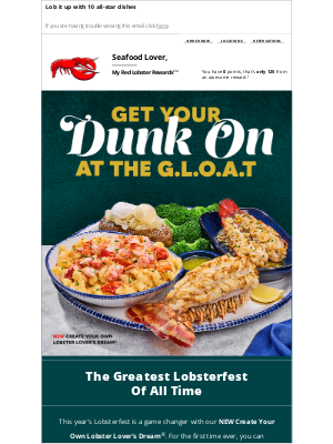 Red Lobster - Drive in for the dunks at Lobsterfest