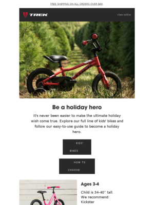 Trek Bicycle - The gift they'll never forget