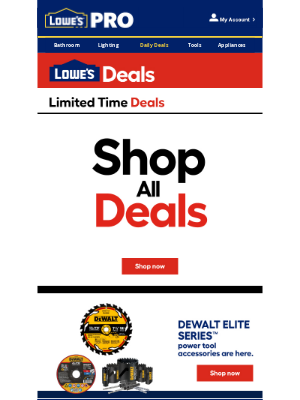 Lowe's - LAST CHANCE! Shop can’t-miss deals for your next job 🛠️