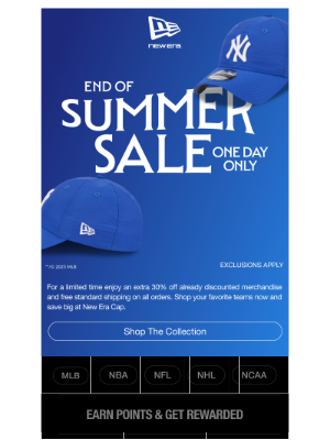 New Era Cap - Last chance to save big on your favorite teams