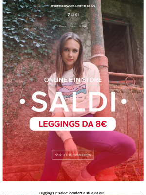 Zuiki (Italy) - Saldi: Leggings a partire da 8€! 🛍️