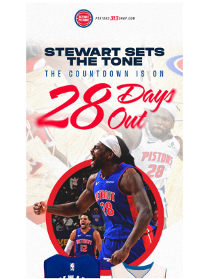 Detroit Pistons - ⏳ 28 Days ’Til Tip-Off: Rep Our #28, Isaiah Stewart