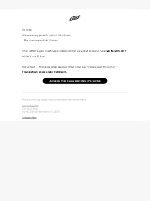 The GLD Shop - 😡 The Boss said “cut it.”