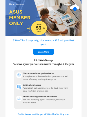 ASUS - [Important Notice] Your Exclusive ASUS Member Offer Will Expire in 3 Days.