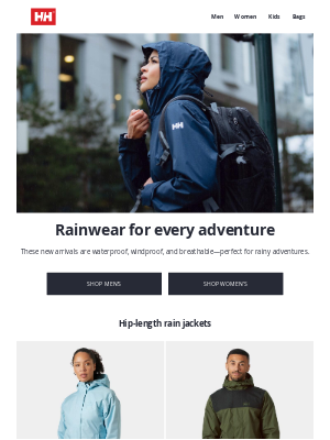 Helly Hansen - New arrivals for rainy days