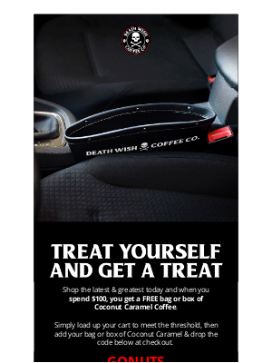 Death Wish Coffee Company - FREE Bag or Box of Brew BBY