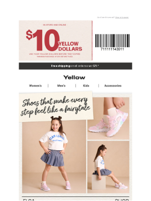 Yellow Shoes - NEW styles for your little athletes 🏃
