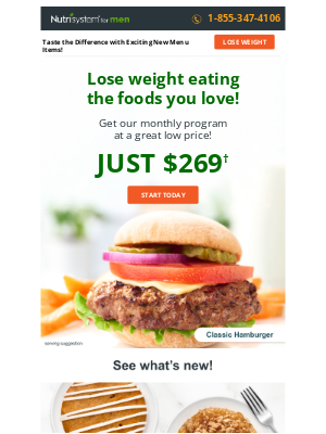 Nutrisystem - Claim $269 Pricing On Your Proven Program With New Meals!