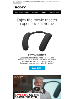 Sony - Bring The Theater Home—BRAVIA Sound Starts Here