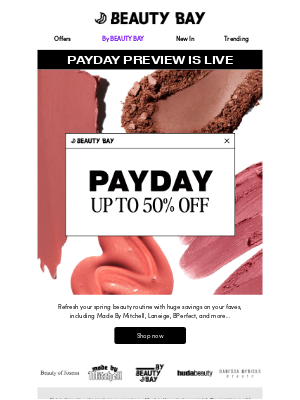 Beauty Bay (United Kingdom) - Our spring savings have landed, Thomas 💐