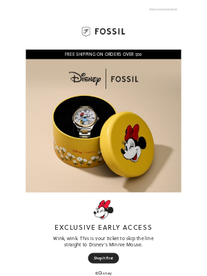 Fossil - 🎀 Exclusive Early Access: Disney I Fossil 🎀