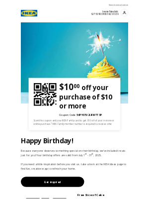 IKEA - Happy Birthday from IKEA Family!