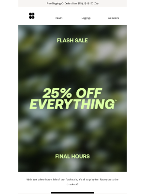 Sweaty Betty - FINAL HOURS | 25% off everything