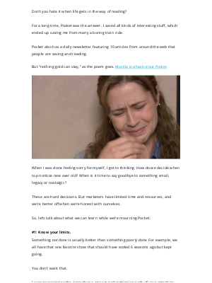 Brafton - Goodbye, Pocket: Lessons in letting go