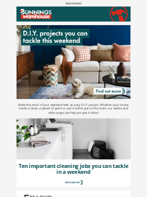 Bunnings (Australia) - Refresh your home with these weekend wins