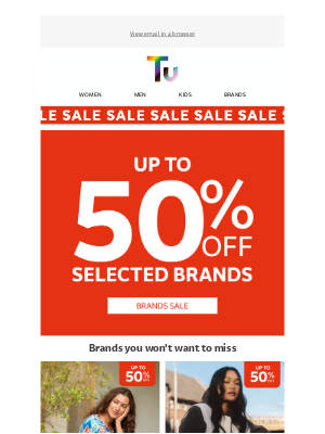 Sainsbury's (United Kingdom) - Up to 50% off selected brands now on!