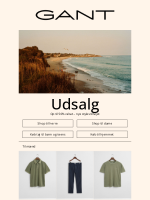 Gant (Denmark) - Nye styles tilføjet – op til 50% rabat