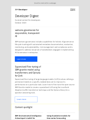 IBM - Developer Digest