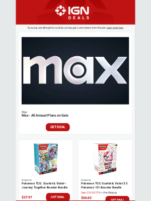 IGN - Big Savings on All Max Annual Plans