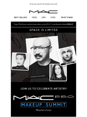 You’re Invited, Lover! Join us for an exclusive M·A·C Pro Summit in Toronto!