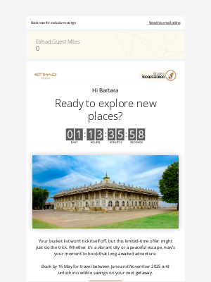Etihad Airways - ⏰ Our Global Sale ends soon