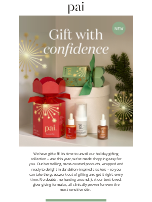 Pai Skincare - The right gift every time 🎁