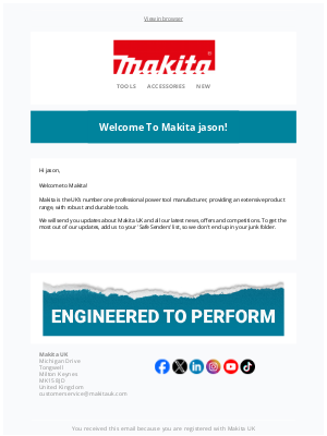Makita (United Kingdom) - Welcome to Makita, jason