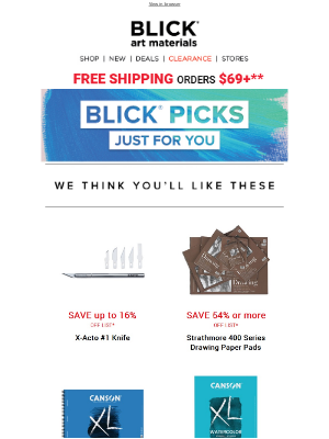Blick Art Materials - We think you’ll like these…
