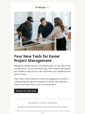 Houzz - New tools to run more efficient projects