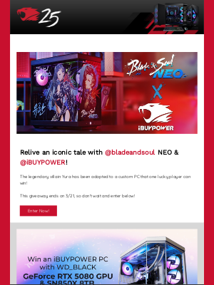 iBUYPOWER - ⚔️ iBUYPOWER x Blade & Soul NEO Custom PC Giveaway is Here!