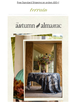 Terrain - 🍂  THE AUTUMN ALMANAC: FALL SHOP IS OPEN 🍂