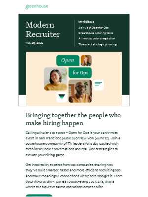 Greenhouse - Ready to ops-timize your hiring?