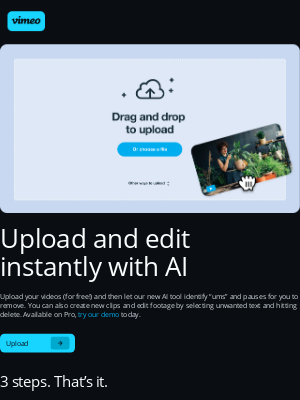 Vimeo - Maximize your video potential with AI tools