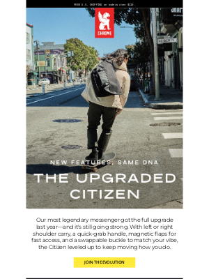 Chrome Industries - The Citizen: Updated. Upgraded. Still Iconic