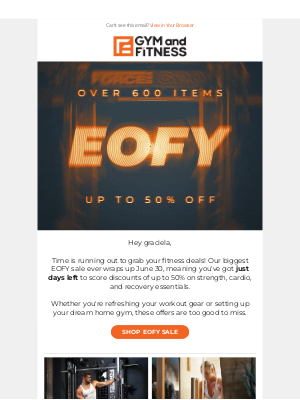Gym and Fitness (Australia) - ⏰ It's The Final Countdown! EOFY Sale Ends Soon!