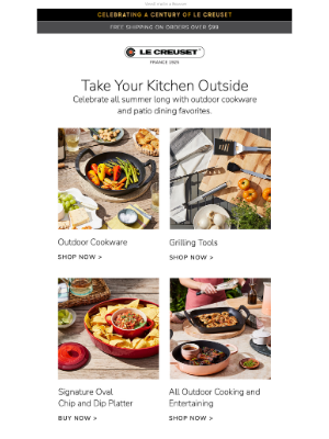 Le Creuset - Take Your Cooking Outdoors