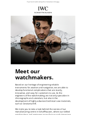IWC Schaffhausen - Meet our watchmakers