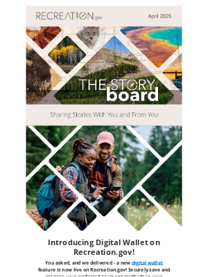 Recreation.gov - The Story Board: April 2025