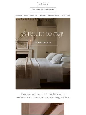 The White Company - Cosy nights start here