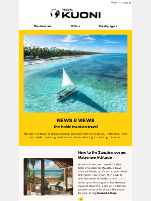 Kuoni - New in Zanzibar: Matemwe Attitude