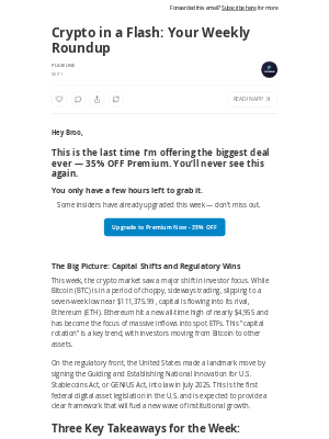 Crypto in a Flash: Your Weekly Roundup